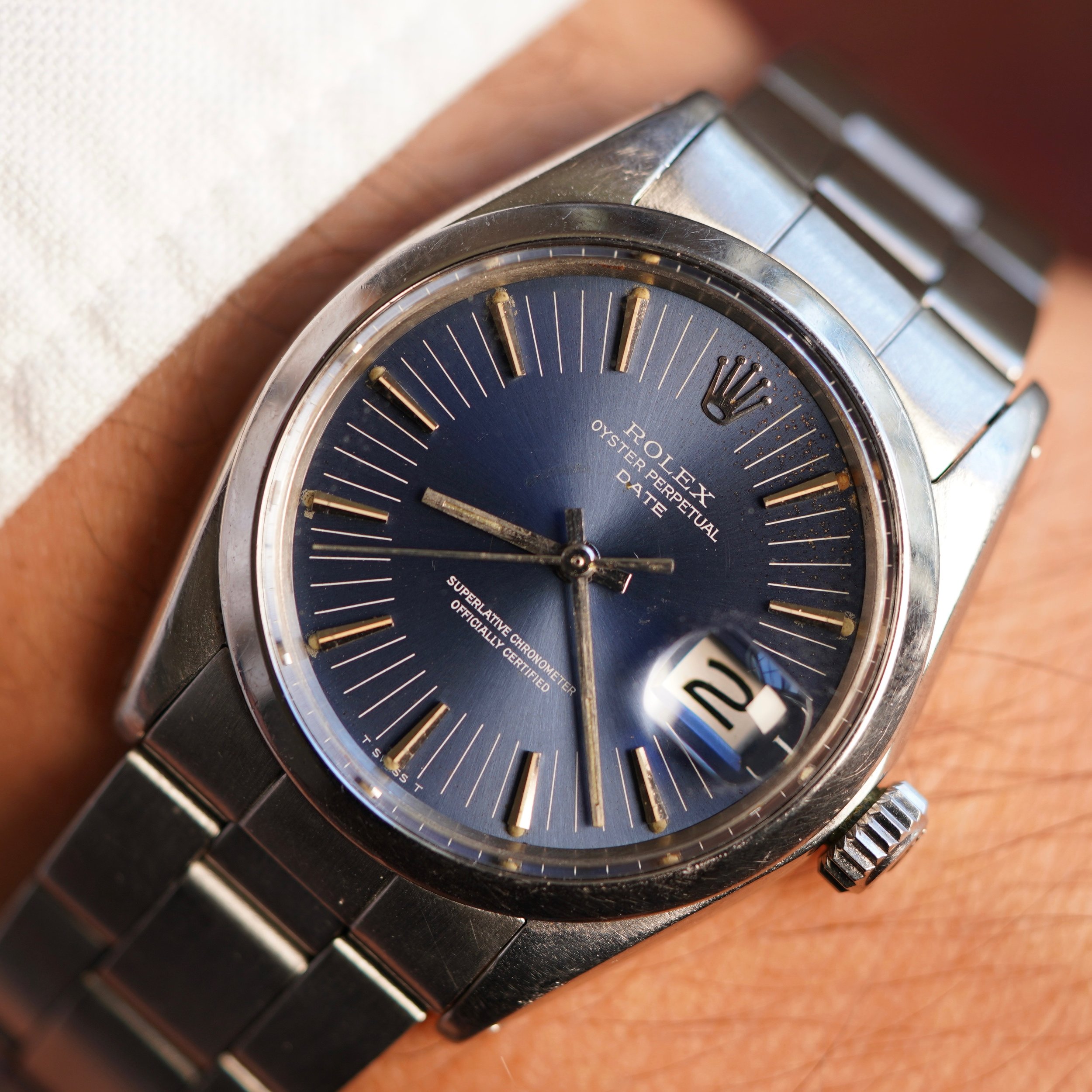 Rolex date 1500 2025 blue dial